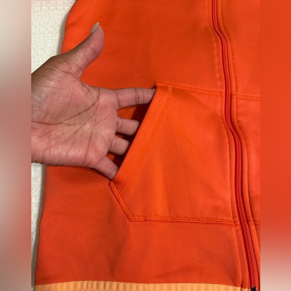 Nike Bright Orange Full-Zip Hoodie - Picture 4 of 11